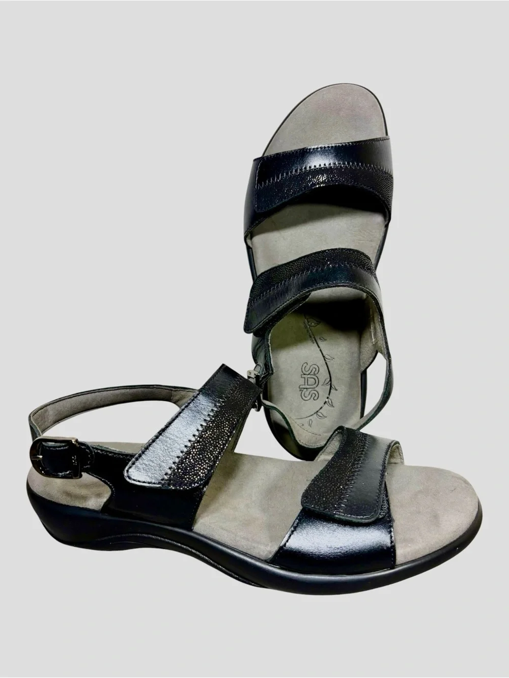 SAS Nuda Heel Strap Leather Sandal- woman’s 8.5 WW
